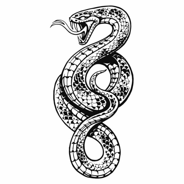 Nagini Schlangen Fake Tattoo