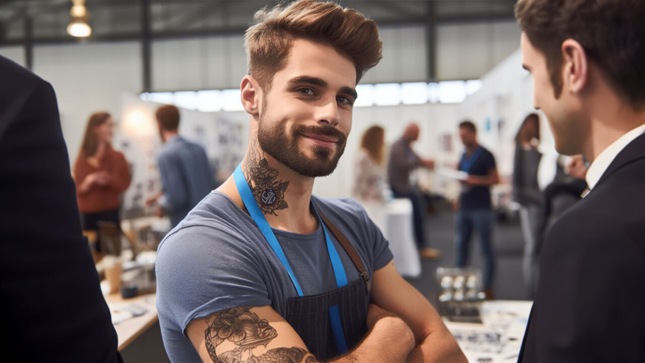 Mit WerbeTattoos zu mehr MesseErfolg FORADAY