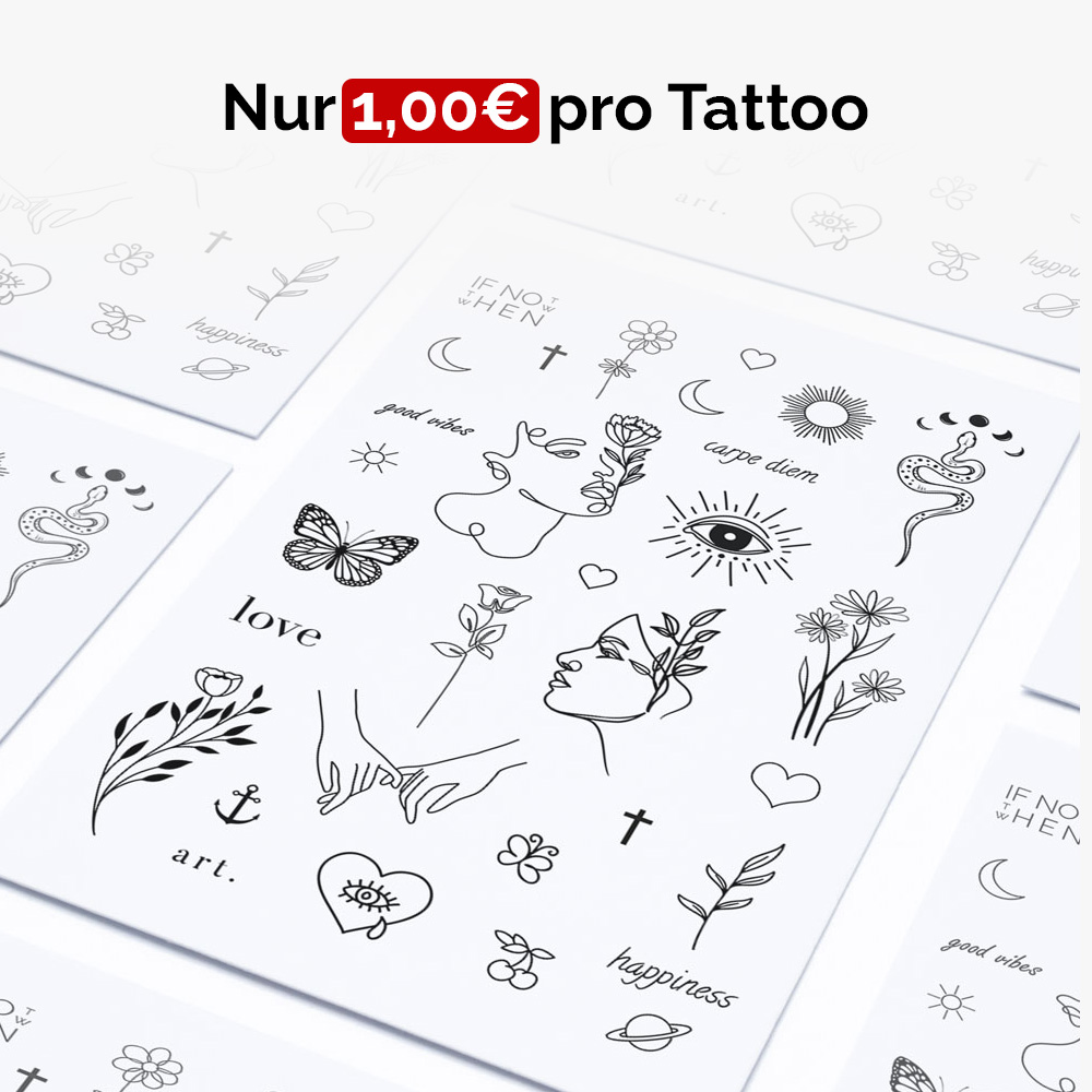 REAL Tattoo Set N°23 "Minimalism" A4